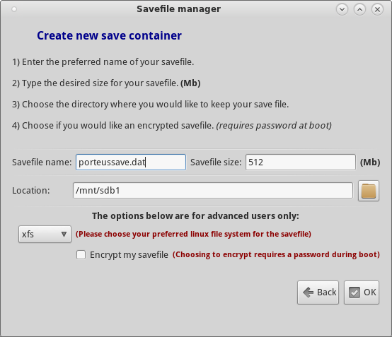 Savefile manager